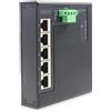 ‎DIGITUS DIGITUS Switch di Rete Flat - Gigabit Ethernet 5 Porte - Montaggio su DIN Rail -