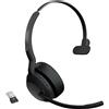 1 Jabra Evolve2 55 Cuffie Wireless Mono con tecnologia Jabra Air Comfort, microfon