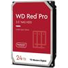 Western Digital Hard Disk HDD 24 TB 7200 Giri/min 512 MB SATA NAS
