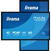 IIyama Monitor 4K Ultra HD 108 cm (42.5") Touchscreen Nero