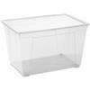 DEA HOME - Contenitore multiuso trasparente Easy box XL H - h36x60x40 cm