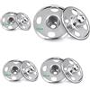 Lahviuu Bottoni Automatici,140 sets Acciaio Inossidabile Bottoni a Pressione Chiusura a Scatto Button Press,per Borsa Abiti Forniture Cucito Artigianato Fai da Te(8,5 mm, 10 mm, 12 mm, 16 mm) argento