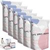 Cieloveci Sacchetti sottovuoto 3D, senza pompa, sacchetti sottovuoto per vestiti, piumini, cuscini, salvaspazio, riutilizzabili, ermetici, resistenti all'umidità, da viaggio (6 pezzi, L)