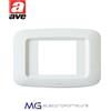 AVE 45PY02BB placca 2 moduli per scatola rettangolare - Bianco Banquise