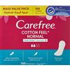 Carefree Salvaslip in cotone fresco profumato, 100% traspirante, per il comfort quotidiano, ideale per protezione leggera e freschezza, dimensioni normali, confezione da 100