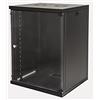 LINK LK1915UN armadio rack 19 15 unità da muro per reti con fianchi apribili e porta in vetro temprato con chiusura a chiave in metallo nero dimensioni 54x45x75 cm capacità 50 kg 1 unità