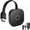 Syluxa Dongle HDMI wireless 5G Dongle WiFi 4K Adattatore per display wireless con mirroring dello schermo per TV Android iOS Windows Mac Supporto DLNA Airplay Miracast