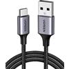 UGREEN Cable de Datos USB-A a USB-C 3A 2M Negro