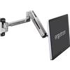 Ergotron - Braccio per monitor singolo LX HD Sit-Stand, montaggio a parete VESA - per monitor fino a 49 pollice, 6,4-13,6 - Alluminio lucido (45-383-026)
