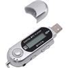 Vikye Lettore MP3 USB Portatile, Lettore Musicale MP3 WMA con Schermo LCD e 20 Ore di Riproduzione, Supporta Scheda di Memoria da 32 GB, per Viaggi e Uso Domestico (SILVER)