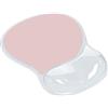 newplenty Tappetino per mouse ergonomico con cuscino in gel, tappetino per mouse con poggiapolsi, base antiscivolo, con imbottitura per il polso, per computer portatile (cristallo rosa)