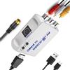 WNNZVCC Convertitore da S Video a HDMI, adattatore RCA AV a HDMI, convertitore audio video composito con cavo USB/cavo S-Video/cavo RCA/cavo HDMI.