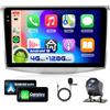 VECHTEL 4G&128G 10.1 Autoradio per VW Magotan/CC 2010-2014 Passat B7/B6 2010-2015 con Carplay Android Auto Wireless Android 15,Bluetooth RDS/FM Radio,Wi-Fi GPS Navi,Telecamera posteriore AHD
