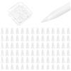 YBSUCLD Manicotto in silicone per punte di matita per Apple Penc 1/2/pro/USB-C, 100 pezzi e 2 impugnature per penne Per ipad le punte di matita coprono anti-scivolo riduce il rumore
