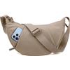 BITUOR Borsa a tracolla da donna e da uomo, stile mezzaluna, semicircolare, anti-furto, impermeabile, per viaggi, lavoro, tempo libero