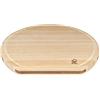 KAI Shun tagliere Hinoki D-Type - Utilizzabile su entrambi i lati, lato posteriore con scanalatura per il succo - Cipresso giapponese - Dimensioni 36 x 33 x 2,5 cm Base di taglio in legno per tagliare