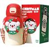 SYTTNUM Tazza Termica a Tema Natalizio, Tazza Termica Natalizia Koala, Borraccia Termica Natalizia da 500 ML, Adatto per Bevande Calde e Fredde Adatto per Bambini e Adulti