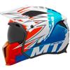 MT Helmets Streetfighter SV S - Casco integrale aperto con visiera solare retrattile, stile Streetfighter, interno lavabile e calotta HIRP, omologato ECE 22.06 & DOT