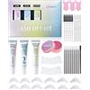 Libeauty Laminazione Ciglia Kit Completo e Kit Laminazione Sopracciglia, Facile da Dosare con Tubetto, Ideale per Principianti, Ricci Naturali, Uso Casa e Salone