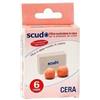 Tappo Auricolare Earplug Scudo In Cera 6 Coppie 4x12 St