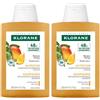 Klorane Shampoo al Mango 200ml - Capelli secchi 2x200 ml