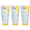 CeraVe Protezione Solare Idratante Invisibile SPF30 177ml 3x177 ml