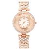 Hemobllo Orologio da donna con strass: orologio da donna di Bling con diamanti per elegante orologio da polso con cinturino in acciaio, oro rosa, 20x3.6cm, Bracciale
