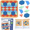 Learning Resources STEM Explorers Mosaici Matematici, Blocchi di Modelli | Giocattoli STEM blocchi geometrici abilità motorie fini gioco educativo simmetria ragionamento spaziale 5+ anni