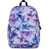 Invicta Zaino Scuola Carlson Fantasy, Lilla, 24 L, Monoscomparto, Tasca interna con zip, Tasche laterali portaborraccia, Scomparto interno porta pc, Scuola media e superiore, Ragazza