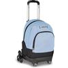 Seven Trolley Scuola Comby 8 ruote MADE OF STARS, Grigio, Effetto brillantini, 31 L, Scomponibile, Uso zaino, Barra telescopica, Tasca attrezzata, Tasca porta pc, Scuola elementare e media, Bambina