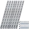 KUIZHEN Guide per cassetti, 8 pezzi (4 paia), guide telescopiche per cassetti, estraibili parziali con ruote, per armadi, armadi, cassetti (24,6 x 1,7 cm)