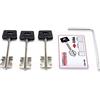 CISA 106520501, Cofanetto 3 Chiavi Corte per Serratura Ricifrabile New Cambio Facile