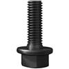 XUXPFJ Viti a testa esagonale con flangia, bulloni a testa esagonale con rondella, viti a flangia esagonale, acciaio di grado 10.9 nero(M8x35(2pcs) Half)