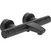 Ideal Standard CERATHERM T25 | Rubinetto per bagno AP 315x185x70 mm, distanza verticale dal centro del beccuccio 161 mm in nero, 22,0 l/min (3 bar) | Funzione termostatica, risparmio idrico ed energetico, CoolBody