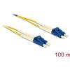 Delock Cavo in fibra ottica LC duplex - LC duplex, monomodale, OS2, 100 m, giallo