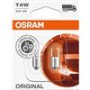 OSRAM Lampada Osram 3930BLI2, 24V/4W, T4W, BA9s, in Blister doppio