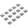 Lampa 07214 - Borchie Decorative cromate adesive, 10 x 10 mm, 15 Pezzi | Per la decorazione di cruscotto, rivestimenti, carrozzeria e specchietti