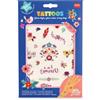Legami - Tatuaggi Temporanei per Bambini, Tema Flowers, Lavabili, Resistenti a Sudore e Acqua, con Dettagli Glitter, facili da Applicare, Delicati sulla Pelle, Dermatologicamente Testati,