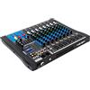 TanjcXliu DJ - Mixer digitale Bluetooth con amplificatore, mixer audio multicanale, 8 canali, 5 bande, 4 effetti hall, per home TV, conferenze, palcoscenico
