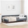 Generico Cornice del Letto ad Angolo Grigio Scuro 90 cm x 200 cm,Letti e telai per Letti,42016155