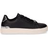 LIU-JO Kiki 01 Sneaker In Pelle Nero - Donna - Nero