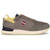 COLMAR Travis Authentic 045 Sneaker In Pelle E Tessuto Marrone Navy - Uomo - Marrone Navy