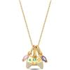 HUIPOJUE Collana con Pendente Placcato oro 14 carati per Donna Collana delicata in Argento Sterling con Zirconi Regalo d'amore per Marito e Moglie (40+5 cm)
