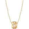HUIPOJUE Collana con Pendente Placcato oro 14 carati per Donna Collana delicata in Argento Sterling con Zirconi Regalo d'amore per Marito e Moglie (40+5 cm)