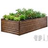 VEVOR Fioriera Rialzata Rettangolare 2400x1200x620 mm, Aiuola Rialzata per Esterno Giardinaggio Letto Rialzato Antiruggine per Coltivazione Piante Orto Fiori Verdure Giardino, Colore di Legno