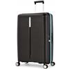 Eminent Finno Valigia Grande 77x51x30, Espandibile, Rigida, 4 Ruote, Leggera, Lucchetto TSA, 158 cm, 3,9 kg, 110L, Trolley da Stiva Viaggio Aereo Vacanza Nero