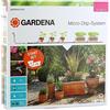 Gardena Start Set per Vasi M: Pratico Start Set Sistema Micro-Drip per 7 Vasi e 3 Fioriere, Irrigazione a Basso Consumo di Acqua (13001-20)