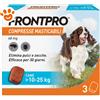 Frontline Dog FrontPro (10-25kg) Compresse Masticabili per Cani Medio Grandi - Confezione Da 3 Compresse
