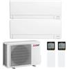 MITSUBISHI ELECTRIC CONDIZIONATORE MITSUBISHI MSZ-AY DUAL SPLIT 9000+18000 BTU INVERTER R32 MXZ-3F68VF A++ WIFI