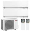 MITSUBISHI ELECTRIC CONDIZIONATORE MITSUBISHI KIRIGAMINE ZEN DUAL SPLIT 9000+18000 BTU INVERTER R32 MXZ-3F68VF A++ WIFI